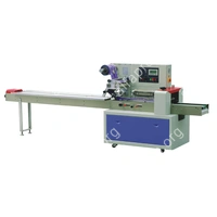 Горизонтальная упаковочная машина DXDZ-600D (H-120 mm, L 140-500mm, шаг толкателей 400mm, транспортер на узле поперечной запайки)