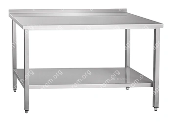 Стол производственный Abat СПРП-6-5 каркас из нерж. стали, с полкой