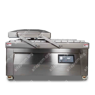 Напольная двухкамерная вакуум-упаковочная машина HVC-720S/2B SS (обрезка)