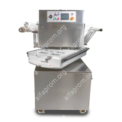 Полуавтоматический запайщик лотков ротационного типа (4 лотка,187*137*80) HVT-450R (нерж.)