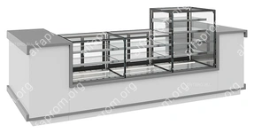 Витрина кондитерская Carboma KC71-110 VV 1,2-1 Built-In COSMO закрытая