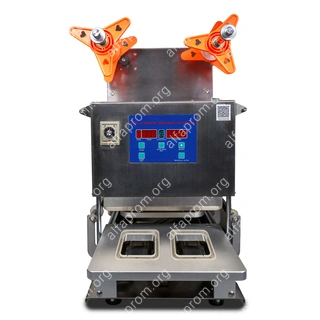 Запайщик лотков HL-95A SS (182*96*(20-55) мм, 2 лотка за цикл, счетчик, уголок надрыва пленки)