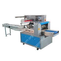 Горизонтальная упаковочная машина DXDZ-600D (3 servo, рег. форм. 100-250 мм, min bag L 150, S 450, H 120, трансп.попереч.запайки)