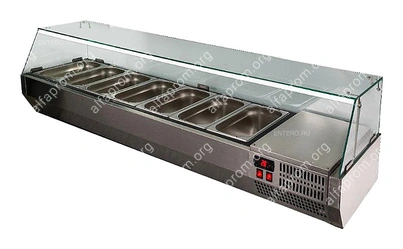 Витрина холодильная POLAIR VTi3v-G (6х GN 1/4)